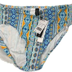 La Blanca Women's Hipster Swimsuit Bottom 22 Plus Ice Blue//Scarf City